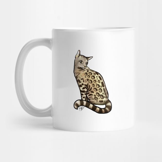 Cat - Bengal Cat - Tan by Jen's Dogs Custom Gifts and Designs